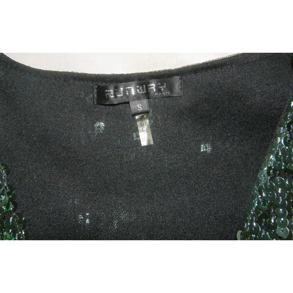 Runway Paris Sparkly Multicolored Sequined Sz Sma… - image 7